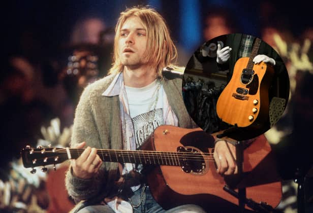 Kurt Cobain features twice in the list of the 13 most expensive musical items sold at auction - but was one of his guitars 'the' most expensive sold of all time?