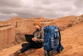The Handsfree Backpack is available in two sizes, and they each contain a meaty power station