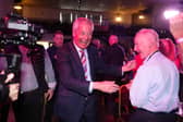 Reform UK leader Nigel Farage visits The Big Club in Newton Aycliffe, County Durham, after his party won a by-election and took hundreds of council seats (Picture: Owen Humphreys)