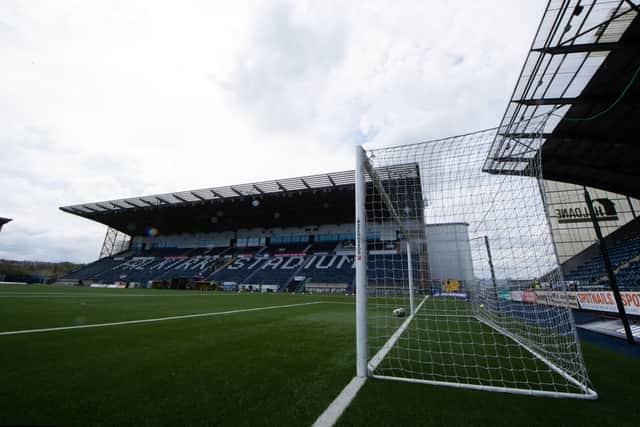 Falkirk host Hamilton at Falkirk Stadium as the Championship title race reaches a dramatic finale on Friday night. (Photo by Sammy Turner / SNS Group)
