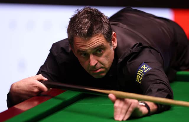 Ronnie O'Sullivan will be hoping to reach the final of the World Snooker Championship today.
