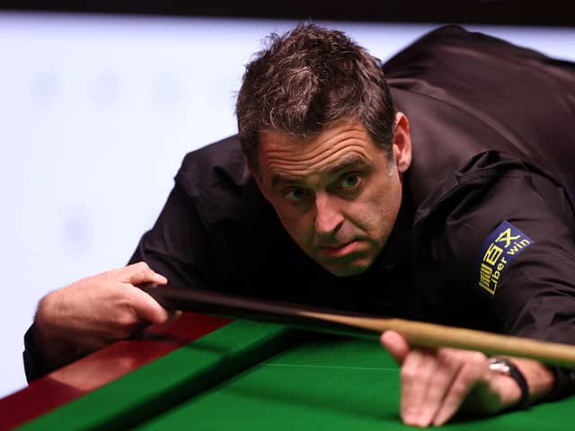 Ronnie O'Sullivan will be hoping to reach the final of the World Snooker Championship today.