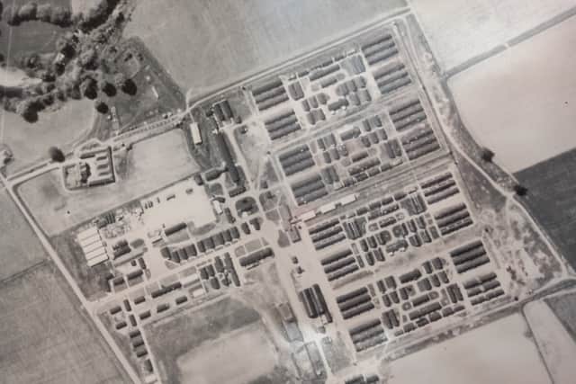 An aerial view of Cultybraggan taken in 1948. PIC: Comrie Development Trust.