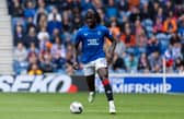 Johnly Yfeko in action for Rangers during a League Cup match against Greenock Morton at Ibrox on August 19, 2023. (Photo by Craig Foy / SNS Group)