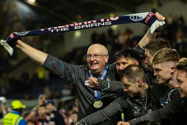 Falkirk manager John McGlynn has won manager of the year.
