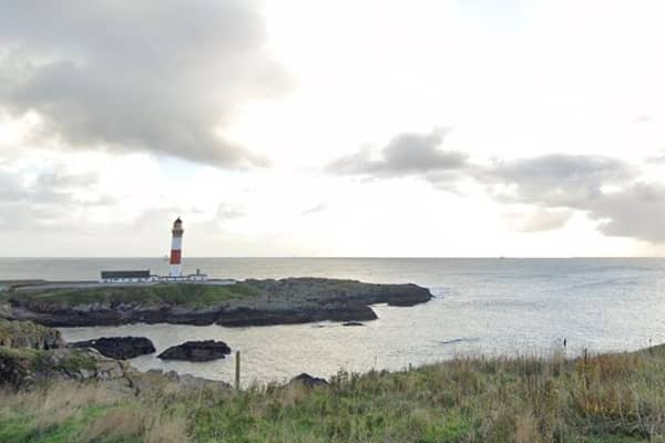 The lighthouse at Boddam, near where the fall took place
