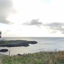 The lighthouse at Boddam, near where the fall took place