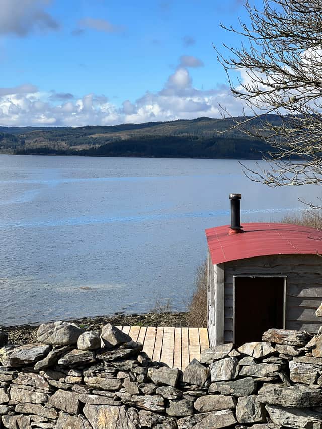 West Coast Wellness's wild sauna on Loch Fyne, Argyll and Bute