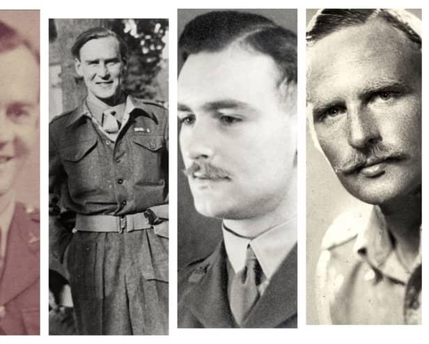 The 'extraordinary' Rae brothers from Broughty Ferry, who were all awarded the Military Cross for exemplary gallantry during World War Two. Pictured left to right are Douglas, Ian, Bruce and Stanley. PICS: The Rae Family.