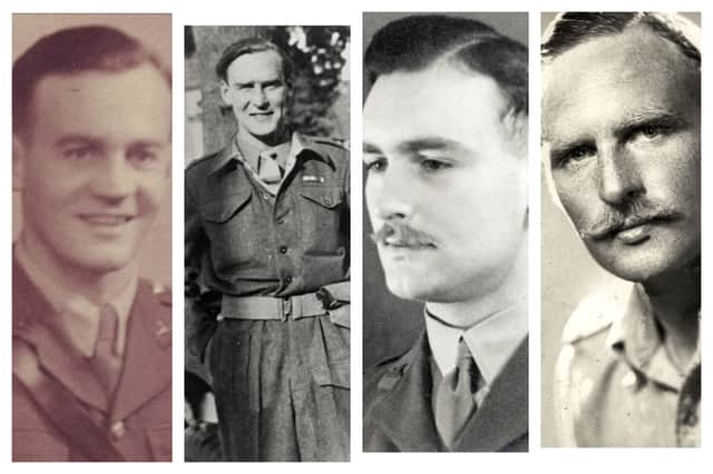 The 'extraordinary' Rae brothers from Broughty Ferry, who were all awarded the Military Cross for exemplary gallantry during World War Two. Pictured left to right are Douglas, Ian, Bruce and Stanley. Pictures: The Rae Family.