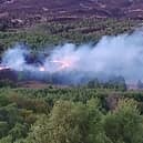 A wildfire after a disposable barbeque caused a blaze around the size of "two rugby pitches" in the Trossachs. Picture: Hamish Thomson/WTML/PA Wire