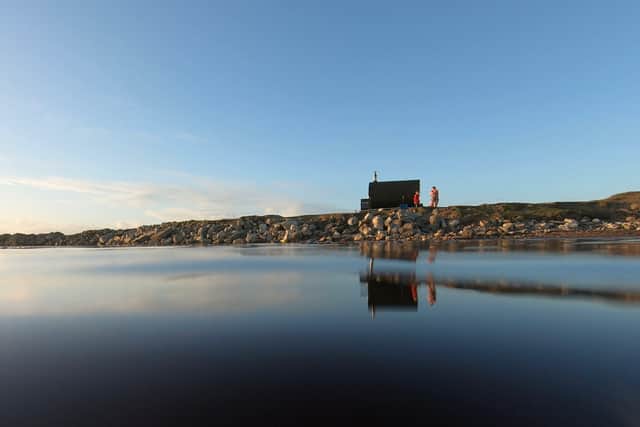 Travelling between Lewis, Harris and Uig, Saltbox is currently the only wood-fired sauna in the Outer Hebrides.