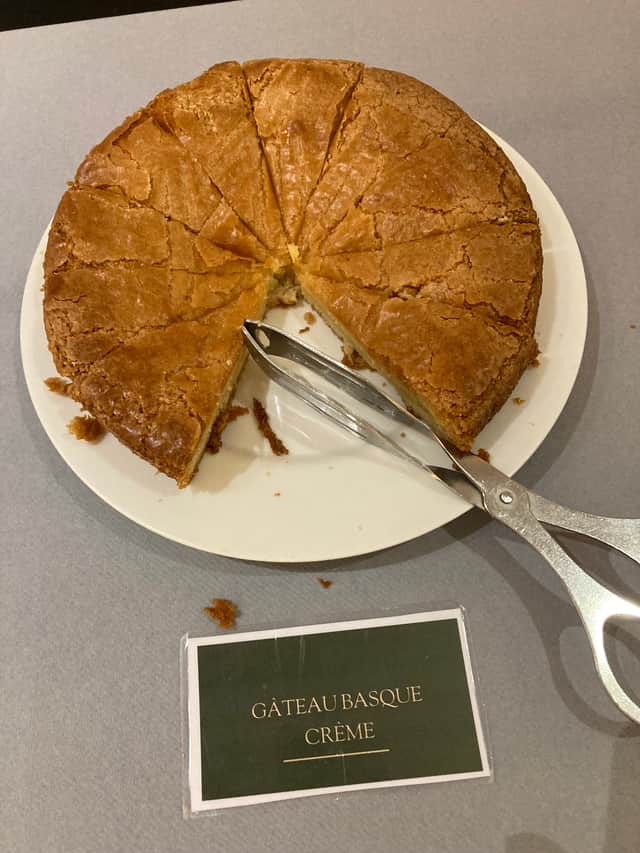 Gateau Basque Creme for breakfast at the Grand Tonic Hotel