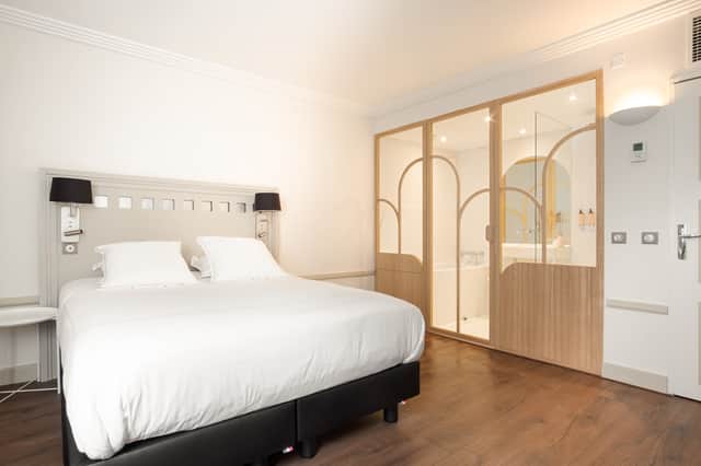 One of the 64 bedrooms at the Grand Tonic hotel and spa.