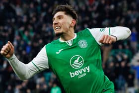 Hibs midfielder Nectar Triantis is on the shortlist for Scottish Football Writers' Player of the Year. (Photo by Ross Parker / SNS Group)