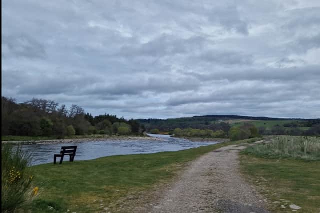 The river Spey, near to where the proposed development site is