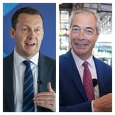Scottish Conservatives leader Russell Findlay and Reform UK leader Nigel Farage