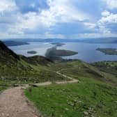 Descending Conic Hill on the West Highland Way. A number of walkers have fallen ill after drinking water from a nearby river. PIC: Geograph.org/Chris Heaton.