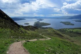 Descending Conic Hill on the West Highland Way. A number of walkers have fallen ill after drinking water from a nearby river. PIC: Geograph.org/Chris Heaton.