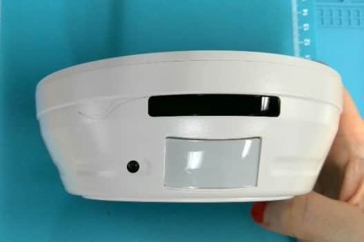 The pinhole camera in a fire alarm