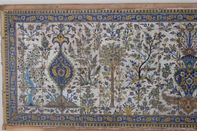 The panel before restoration.