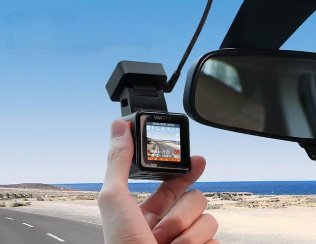 The Vantrue E1 Pro Dash Cam is one of the smallest on the market