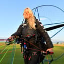 Sacha Dench was attempting a world-first circumnavigation of mainland Britain to raise awareness about climate change when the crash happened, in which cameraman Dan Burton died