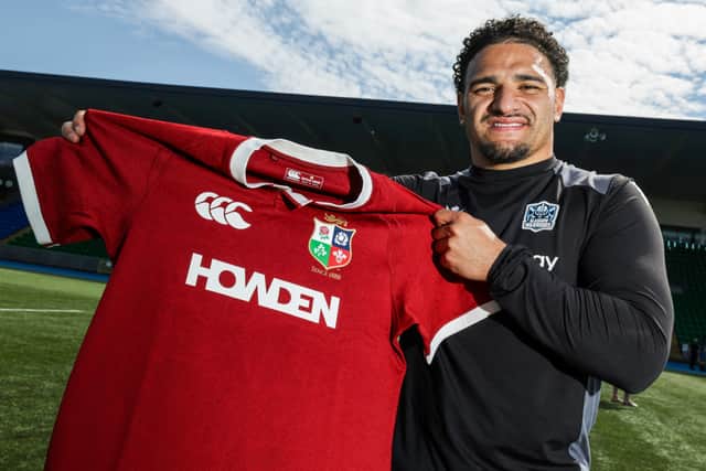 Glasgow Warriors' Sione Tuipulotu is pictured after being called up for the British and Irish Lions squad.