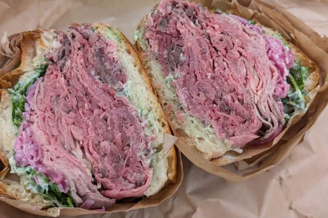 Redwood Wines £20 roast beef sandwich