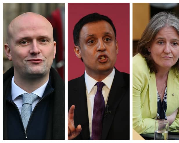 Stephen Flynn MP, Anas Sarwar MSP and Maree Todd MSP