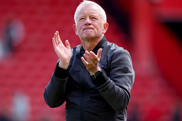 Sheffield United manager Chris Wilder.
