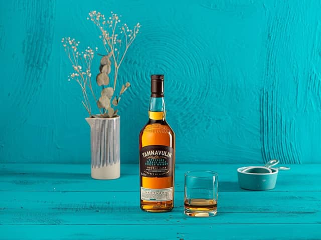 Tamnavulin's Double Cask Speyside Single Malt has aromas of apple, toffee, honey and sweet marzipan