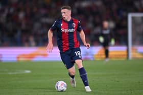 Bologna captain Lewis Ferguson will face AC Milan in a Coppa Italia final dress rehearsal. (Photo by Alessandro Sabattini/Getty Images)