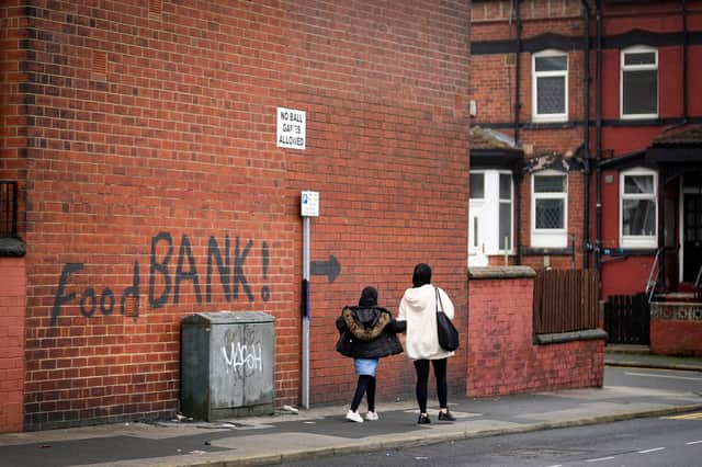 As poverty has deepened for many people, foodbanks have become commonplace across the UK (Picture: Christopher Furlong)