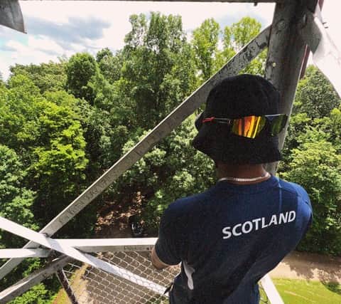 Miraji Ahmed in his Scotland kit