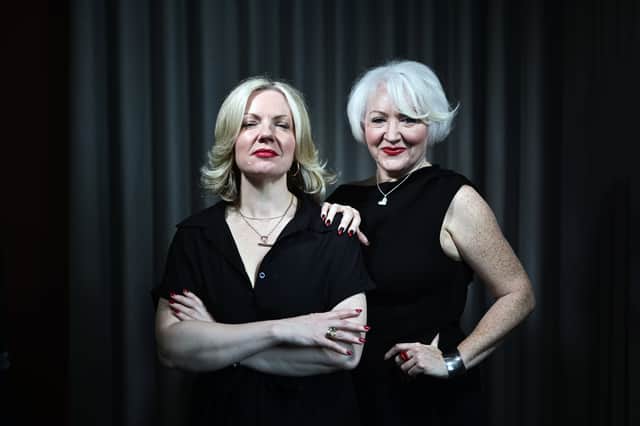 Zoe Venditozzi and Claire Mitchell KC of the Witches of Scotland who are campaigning for a pardon for the 4,000 mainly women accused of witchcraft three hundred years ago, and some kind of memorial.