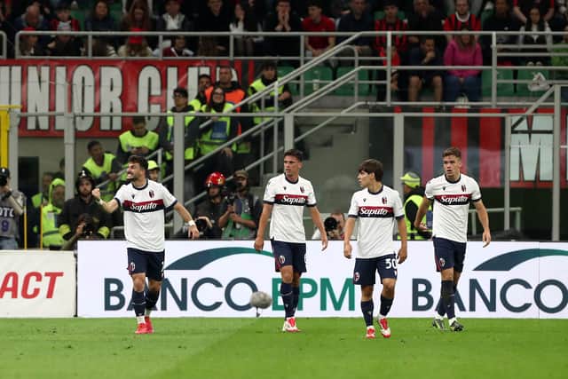 Bologna lost 3-1 at the San Siro against AC Milan.