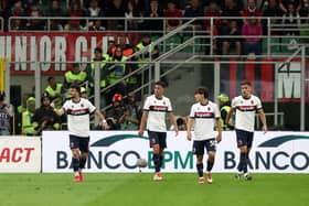 Bologna lost 3-1 at the San Siro against AC Milan.
