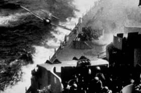 During the Second World War, Stephen Jardine's father witnessed Japanese Kamikaze pilots crashing into Allied ships, killing thousands of people (Picture: Keystone)