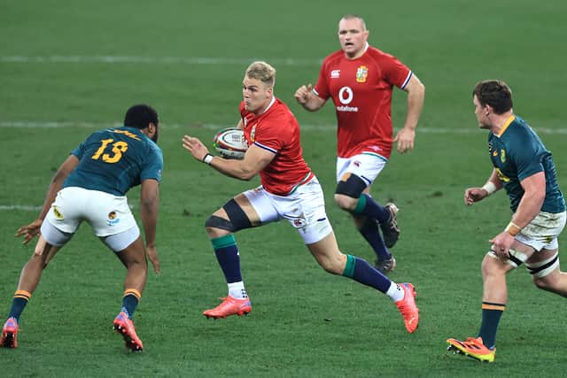 Duhan van der Merwe played for the Lions against South Africa in 2021.