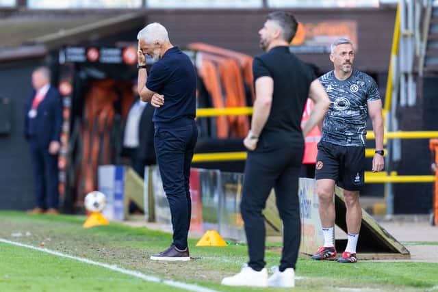 Jim Goodwin lamented Dundee United's collapse.