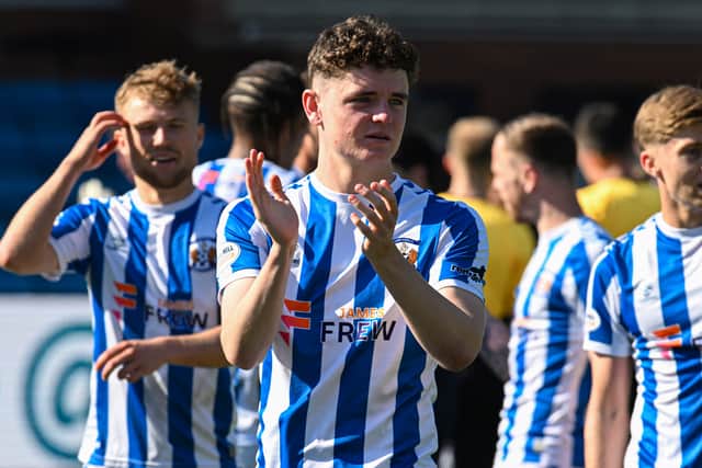 Kilmarnock overcame Dundee 3-2 at Rugby Park.