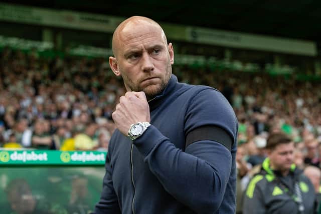 Hibs head coach David Gray.