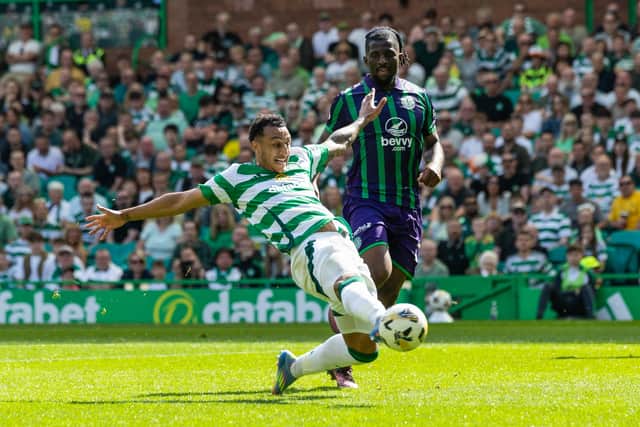 Adam Idah took his goal tally for the season to 19 against Hibs.