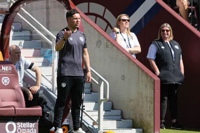 Hearts caretaker boss Liam Fox.
