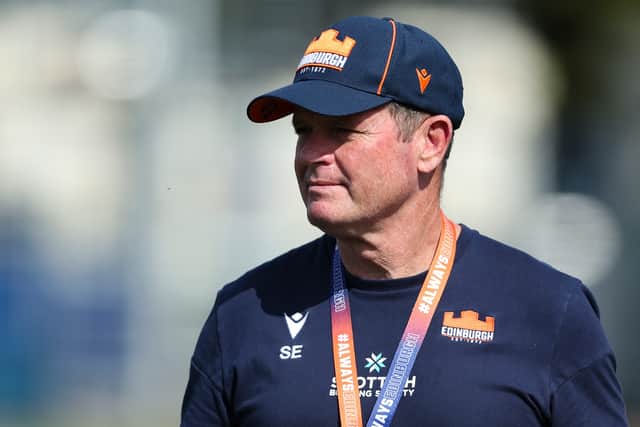 Edinburgh head coach Sean Everitt.