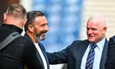 Kilmarnock manager Derek McInnes pictured with Ian Durrant ahead of the Rangers v Aberdeen match at Ibrox. (Photo by Rob Casey / SNS Group)