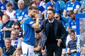 Rangers interim head coach Barry Ferguson gives instructions to Nicolas Raskin during the 4-0 win over Aberdeen at Ibrox. (Photo by Alan Harvey / SNS Group)