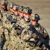 Soldiers of the Bundeswehr, the German armed forces, take part in a training exercise (Picture: Alexander Koerner)