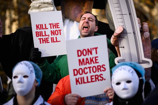 Attempts to change the law to allow assisted dying are being made in both the Scottish and UK parliaments (Picture: Leon Neal)